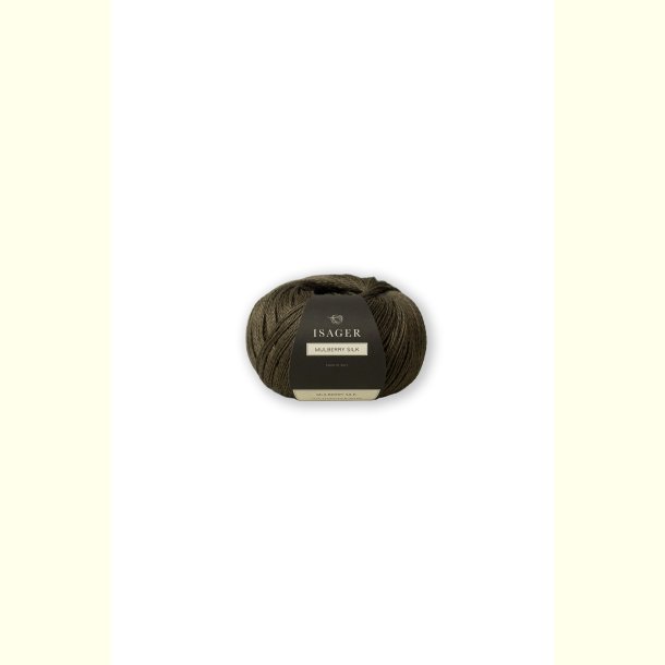 Isager - Mulberry Silk - Morb�rsilke garn - Khaki - 25g