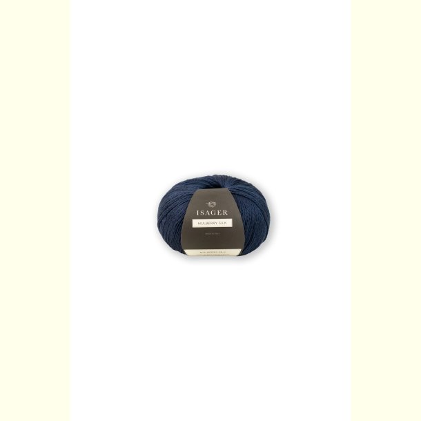 Isager - Mulberry Silk - Morb�rsilke garn - Navy - 25g