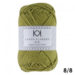 Karen Klarbk - 8/8 kologisk Bomuldsgarn - Mustard 1005 - 50g 