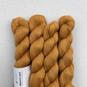 *Pascuali - Alpaca Lace uldgarn - Mustard Brown 25 - 50g