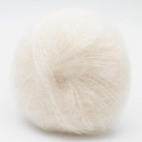 Kremke Soul Wool - Silky Kid Mohair RMS - Silke/mohair garn - Natur hvid (06-003) - 25g
