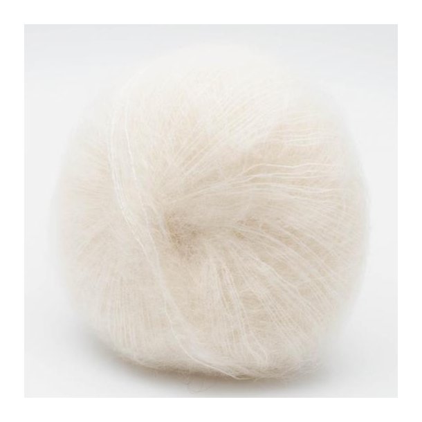 Kremke Soul Wool - Silky Kid Mohair RMS - Silke/mohair garn - Natur hvid (06-003) - 25g