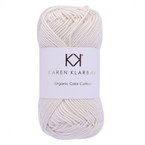 Karen Klarbk - 8/4 kologisk bomuldsgarn - Nature White 0002 - 50g