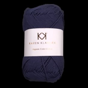 Karen Klarbk - 8/4 kologisk bomuldsgarn - Navy Blue 0079 - 50g