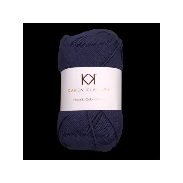 Karen Klarbk - 8/4 kologisk bomuldsgarn - Navy Blue 0079 - 50g