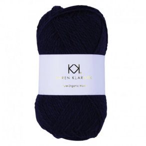 Karen Klarbk - Pure Organic Wool - uldgarn - Navy Blue 2024 - 50g