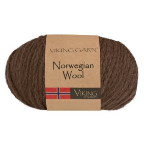 Viking Garn - Norwegian Wool - Uldgarn - Brun 408 - 50g