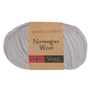 Viking Garn - Norwegian Wool - Uldgarn - Lys gr� 413 - 50g