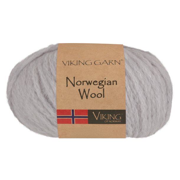 Viking Garn - Norwegian Wool - Uldgarn - Lys gr� 413 - 50g