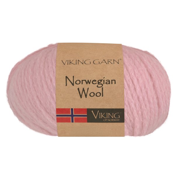 Viking Garn - Norwegian Wool - Uldgarn - Rosa 461 - 50g