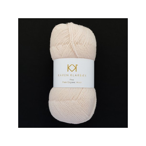 Karen Klarbk - Fine Pure Organic Wool uldgarn - Nude 2512 - 50g