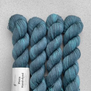 Pascuali - Pinta hndfarvet - silke/ramie/merino uldgarn - Ocean Depth (214) - 50g