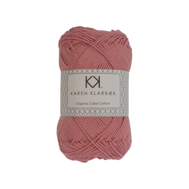 Karen Klarbk - 8/4 kologisk bomuldsgarn - Old Rose 0032 - 50g