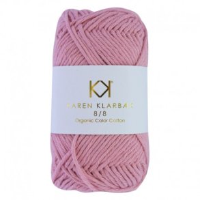 Karen Klarbk - 8/8 kologisk Bomuldsgarn - Old Rose 1027 - 50g 