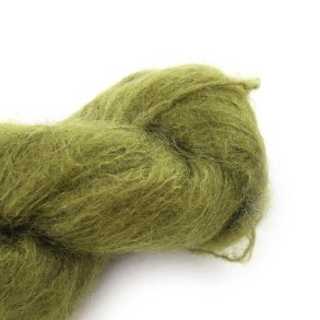 Cowgirlblues - Fluffy Mohair garn Solids - Olive - 100g