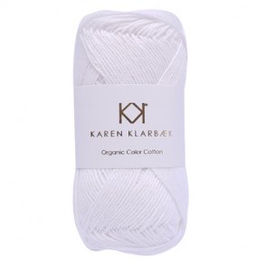 Karen Klarbk - 8/4 kologisk bomuldsgarn - Optical White 0070 - 50g