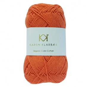Karen Klarbk - 8/4 kologisk bomuldsgarn - Orange 0072 - 50g