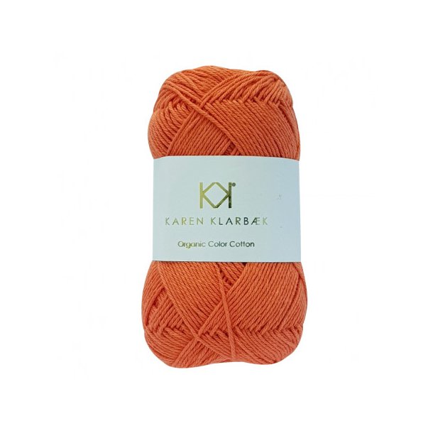 Karen Klarbk - 8/4 kologisk bomuldsgarn - Orange 0072 - 50g
