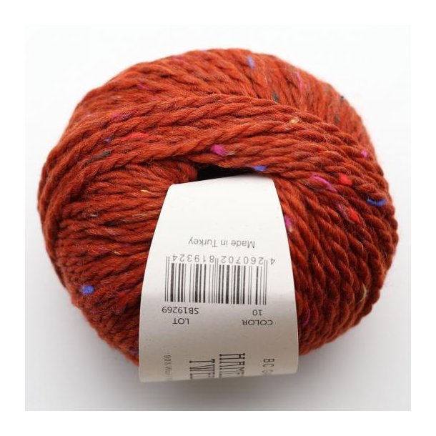 BC Garn - Hamelton Tweed 2 GOTS - uldgarn - Orange (10) - 50g