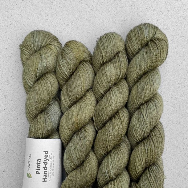 Pascuali - Pinta hndfarvet - silke/ramie/merino uldgarn - Oregano (212) - 50g