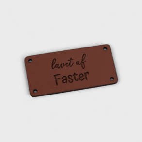 by KABRO - Label - Lavet af faster - cognacfarvet l�der