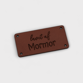 by KABRO - Label - Lavet af mormor - cognacfarvet l�der