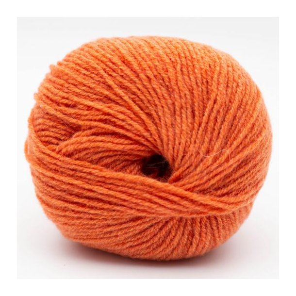 *Kremke Soul Wool - Eco Cashmere uldgarn Fingering - Papaya 10132 - 25g