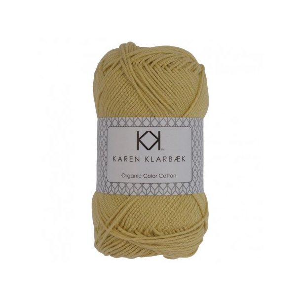 Karen Klarbk - 8/4 kologisk bomuldsgarn - Pastel Yellow 0021 - 50g
