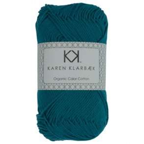 Karen Klarbk - 8/4 kologisk bomuldsgarn - Petrol 0010 - 50g