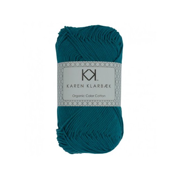 Karen Klarbk - 8/4 kologisk bomuldsgarn - Petrol 0010 - 50g