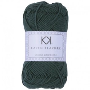 Karen Klarbk - 8/4 kologisk bomuldsgarn - Pine Green 0056 - 50g