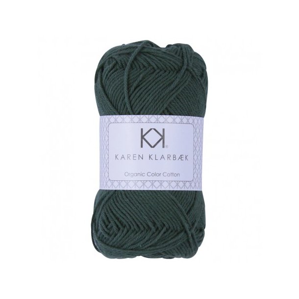 Karen Klarbk - 8/4 kologisk bomuldsgarn - Pine Green 0056 - 50g