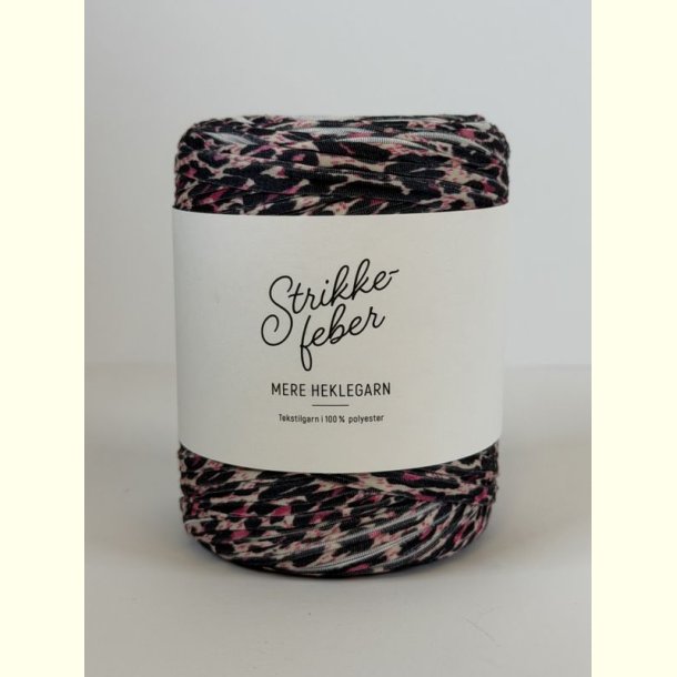 Strikkefeber - Mere Garn - H�klegarn - Pink Leopard 128 - 400g