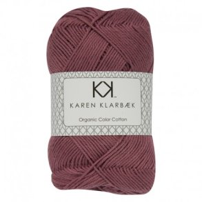 Karen Klarbk - 8/4 kologisk bomuldsgarn - Plum 0046 - 50g