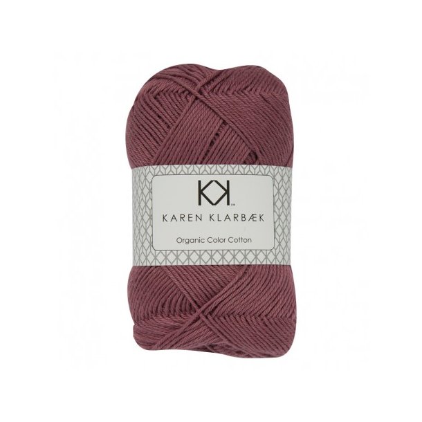Karen Klarbk - 8/4 kologisk bomuldsgarn - Plum 0046 - 50g