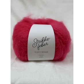 Strikkefeber - Fluffy Mohair - Mohair/uld garn - Pop Coral 321 - 50g