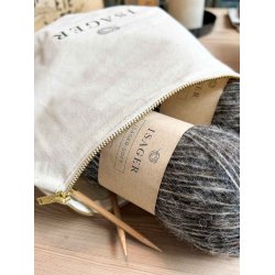 Isager - Projektpose m/lynls - 100% Bomuldslrred