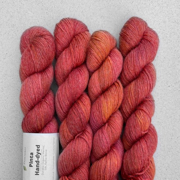 Pascuali - Pinta hndfarvet - silke/ramie/merino uldgarn - Pumpkin (210) - 50g