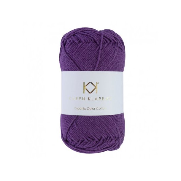 Karen Klarbk - 8/4 kologisk bomuldsgarn - Purple Passion 0067 - 50g