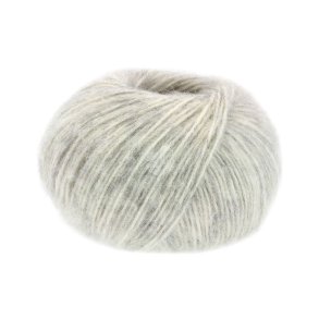 Lana Grossa - Natural Alpaka Pelo - bomuld/alpaca/merino uldgarn - Rhvid/sartgr (0002) - 50g