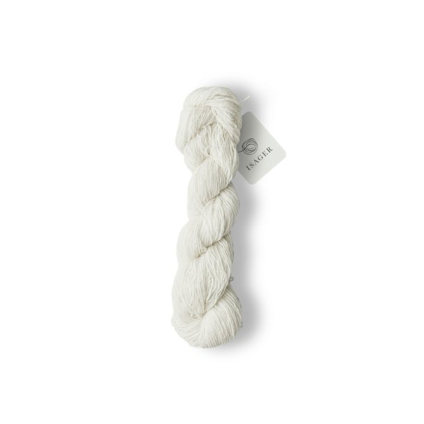 Isager - Tweed - Uld/Mohair garn - Raw White - 50g