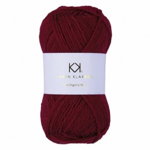 Karen Klarbk - Pure Organic Wool - uldgarn - Red 2015 - 50g