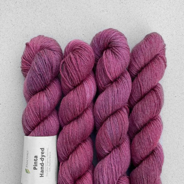 Pascuali - Pinta hndfarvet - silke/ramie/merino uldgarn - Red Wine (207) - 50g