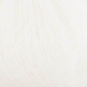 *Kremke Soul Wool - Silky Kid Mohair garn - Renhvid (06_001) - 25g