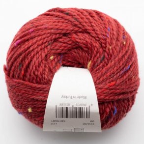 BC Garn - Hamelton Tweed 1 GOTS - uldgarn - Rd (09) - 50g