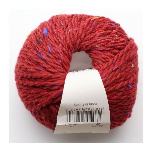 BC Garn - Hamelton Tweed 2 GOTS - uldgarn - Rd (09) - 50g