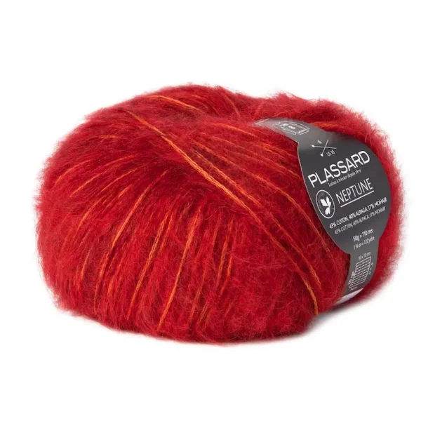 Plassard - Neptune - alpaca/bomuld/mohair garn - Rd (60) - 50g