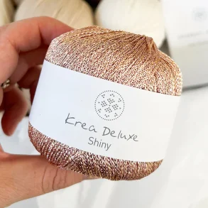 Krea Deluxe - Shiny - eftektgarn - Rosa - 25g