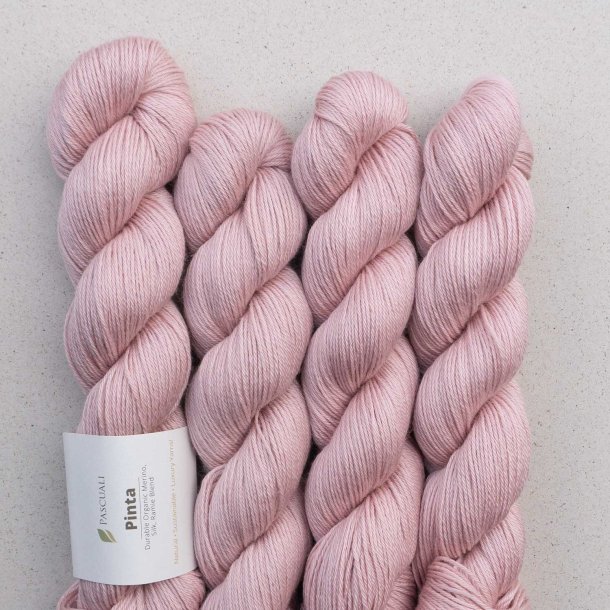 Pascuali - Pinta - silke/ramie/merino uldgarn - Ros (113) - 50g