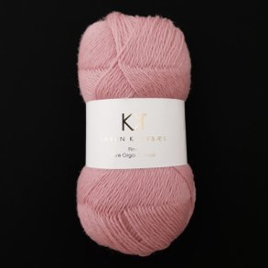 Karen Klarbk - Fine Pure Organic Wool uldgarn - Rose 2502 - 50g
